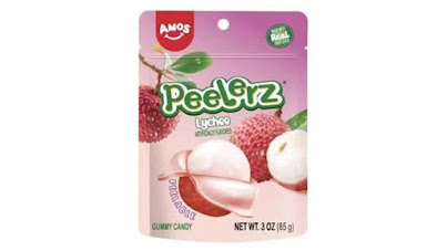 Amos Peelerz Gummy Lychee 65g (24bag/case)