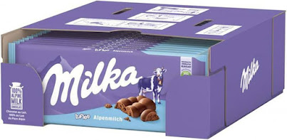 Milka Bubbly Alpine Milk - Luflée 100g (15 unités/boîte)