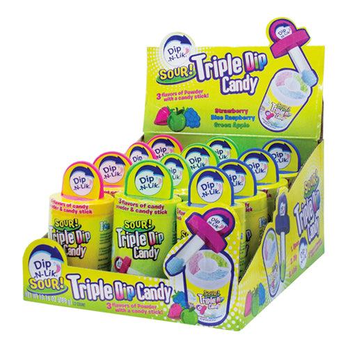 Koko's Dip-N-Lik Triple Dip Candy Sour 24g (12un/box)