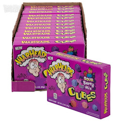 Warheads Boîte Théâtre Cubes de Baies 3,5 oz (12 unités/boîte)