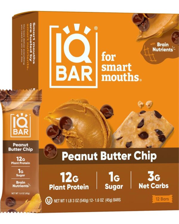 ProTein IQ Bar Peanut Butter Chip 12 (6 box/12)