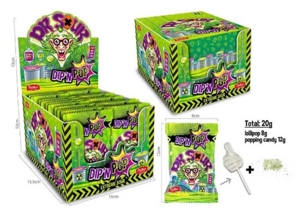 Dr. Sour Dip N Pop 20g (24un/box)