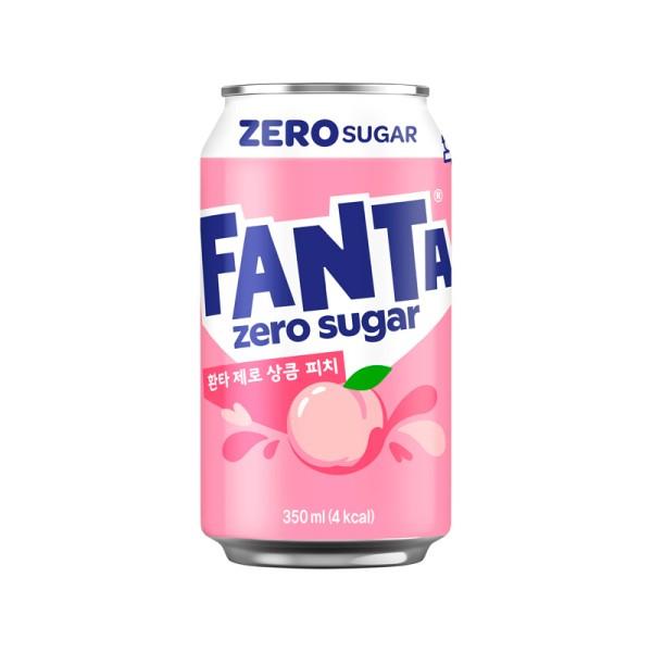 Fanta Zéro Pêche 350 ml (24 canettes/carton)