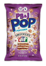 Candy Pop Popcorn Beurre d’Arachide & Gelée Raisin 149 g (12 sacs/caisse)