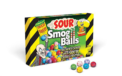 Toxic Waste Sour Smog Balls Boîte Théâtre 3,5 oz (12 unités/boîte)