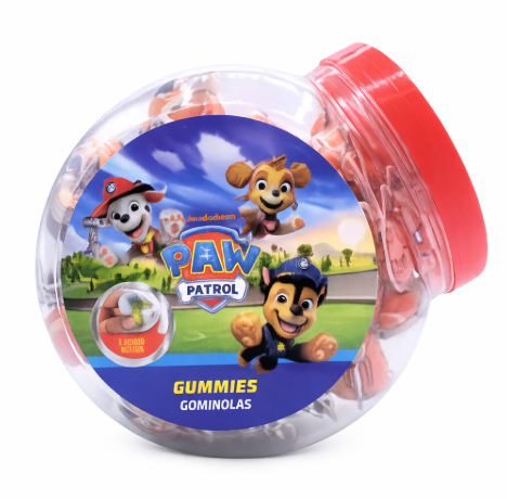 Paw Patrol Bonbons gélifiés 12 g (40 unités/bocal)