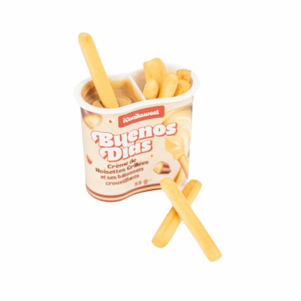 BUENOS DIAS Roasted Hazelnut Cream with Crunchy Sticks 55g (12un/case)