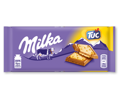 Milka Tuc Barre chocolatée 87 g (18 barres/boîte)