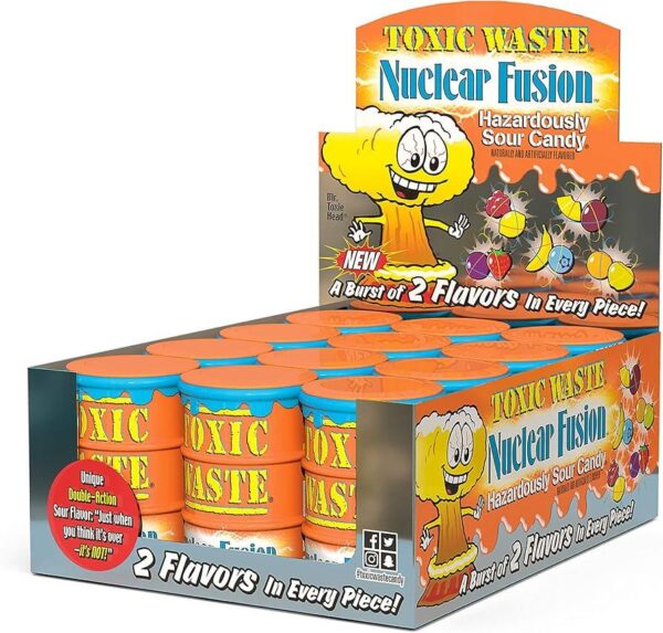 Toxic Waste Nuclear Fusion Bonbons extrêmement acides 42 g (12 unités/boîte)
