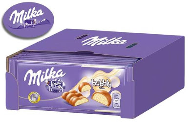 Milka Bubbly White 95g (15 unités/boîte)