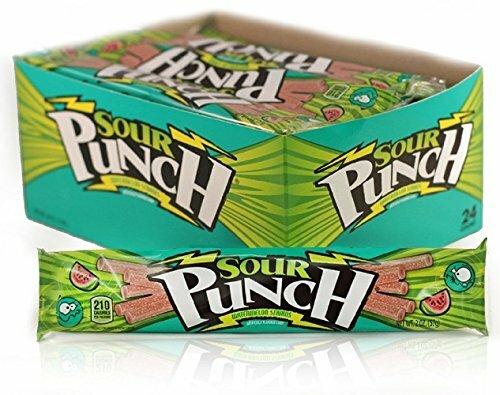 Sour Punch Watermelon Straws 57g (24un/box)