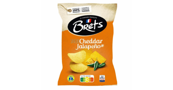 Bret's Cheddar & Jalapeno 125g (10bag/case)