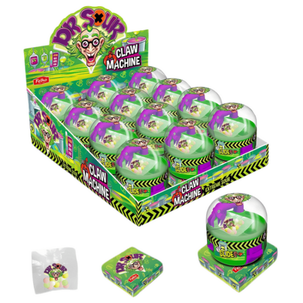 Dr. Sour Claw Machine With Candy 16g (6un/box)