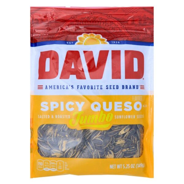 David Jumbo Spicy Queso Sunflower Seeds 149g (12bag/box)