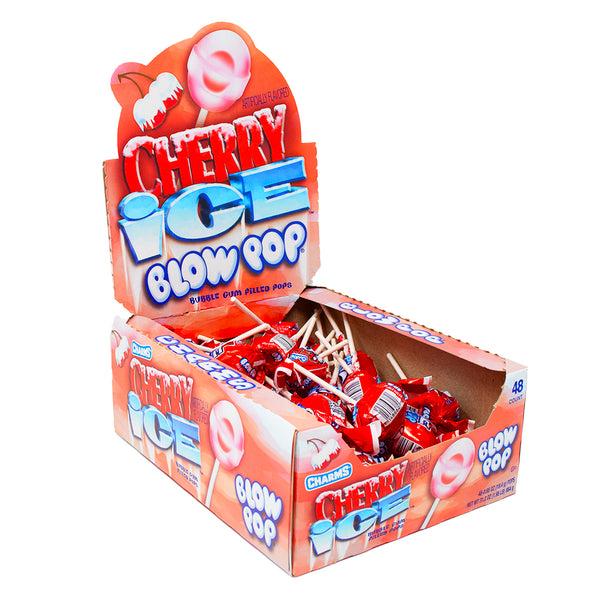 Charms Blow Pop Cerise Ice 18 g (48 unités/boîte)