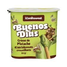 Buenos Dias Crème de pistache avec bâtonnets croustillants 55 g (24 unités/boîte)