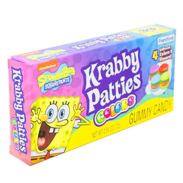 Spongebob Gummy Krabby Patties Colors Theater Box 72g (12/Box)
