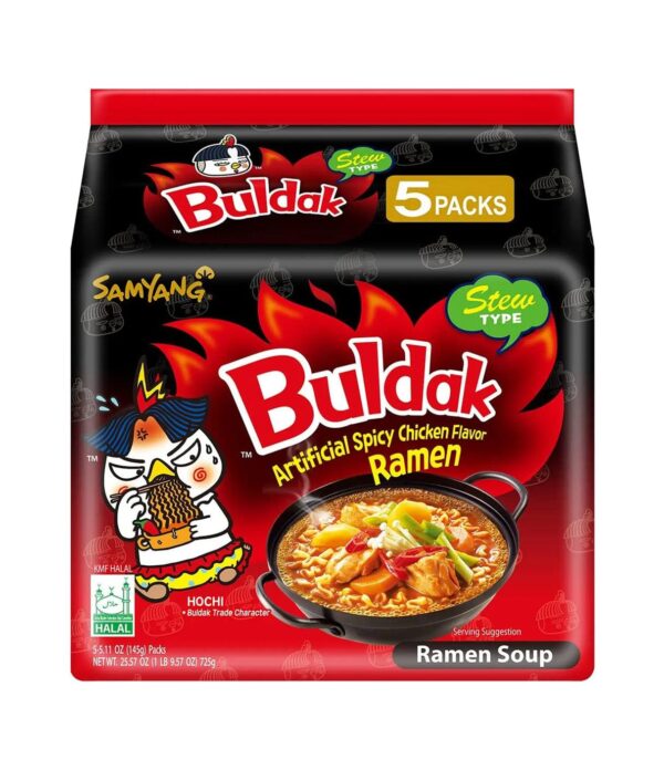 Buldak Ramen Ragoût Samyang 145g (40 sachets/caisse)