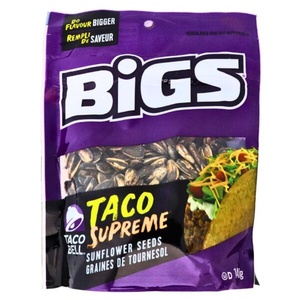 BIGS Taco Bell Taco Supreme Sunflower Seeds 152g (12bag/case)