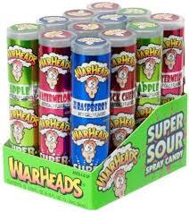 Warheads Boîte Verticale Spray 0,68 oz (12 unités/boîte)
