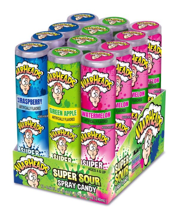 WARHEADS Spray super acide 20 ml (12 unités/boîte)