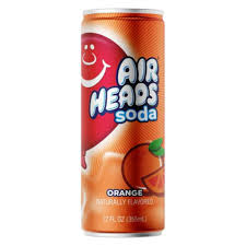 Airheads Soda saveur orange 355 ml (12 canettes/caisse)