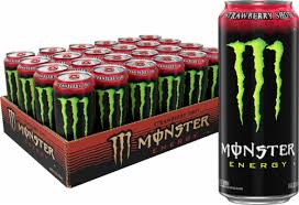Monster Energy Shot (Fraise) 473 ml (24 canettes/carton)