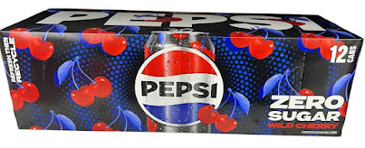 Pepsi Zéro cerise et crème de 330 ml (12 canettes/carton)