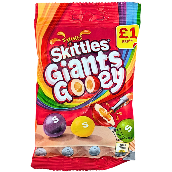 Skittles Giant Gooey 109g (14bag/box)