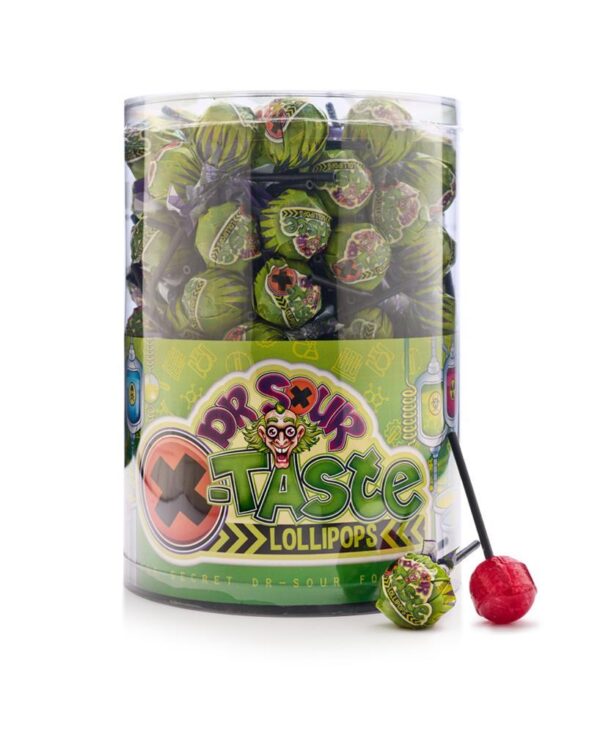 Dr. Sour X Taste Lollipops 14g (150un/jar)