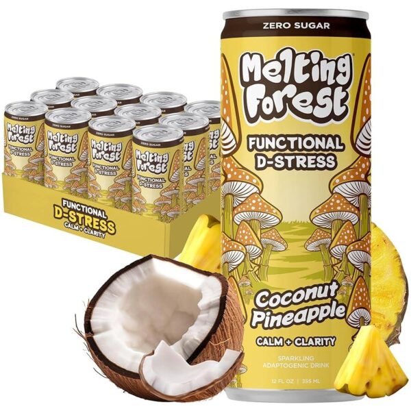 Melting Forest Mushroom D-Stress Coconut Ananas 355ml (12 canettes/carton)