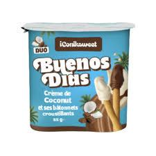 Buenos Dias Crème de coco avec bâtonnets croustillants 55 g (12 unités/boîte)