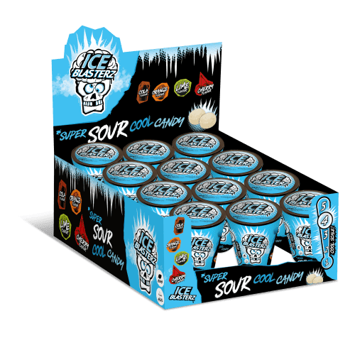 Ice Blasterz bonbons ultra acides effet frais 48g (12 unités/boîte)