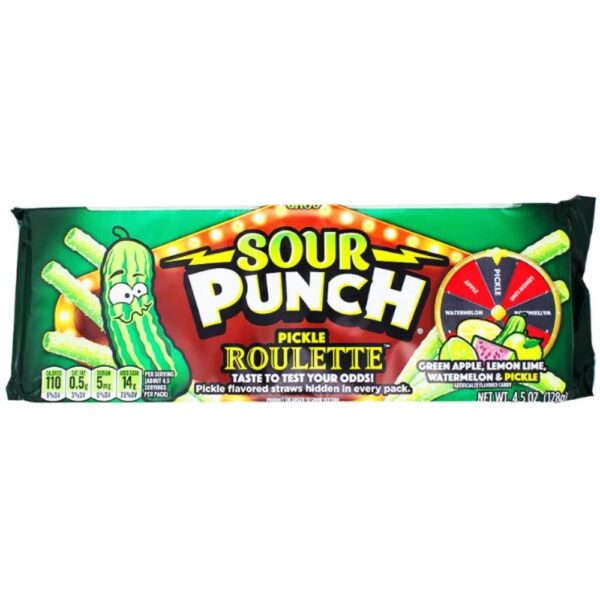 Sour Punch King Size Tray Pickle Roulette 127g (12un/box)