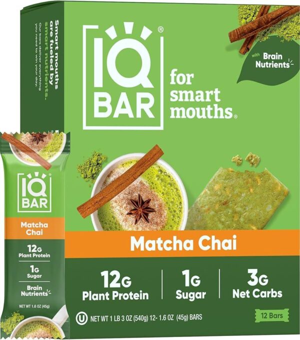ProTein IQ Bar Matcha Chai 12 (6 box/12)