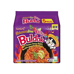 Buldak Ramen Habanero & Citron Vert Samyang 5x135g (8 paquets/caisse)