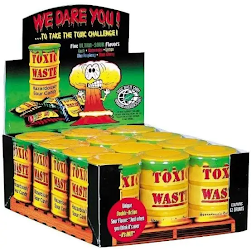 Toxic Waste bonbons extrêmement acides 48g (12 unités/boîte)