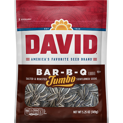 David Jumbo Bar-B-Q Sunflower Seeds 149g (12un/box)