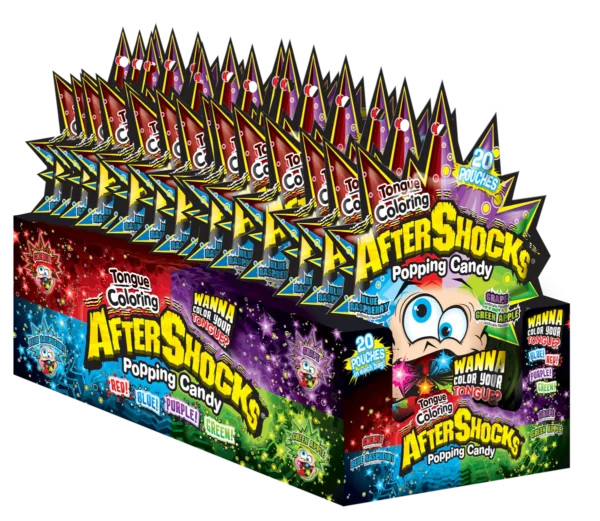 Aftershock Popping Candy Tongue Coloring 4flv 30g (16un/box)