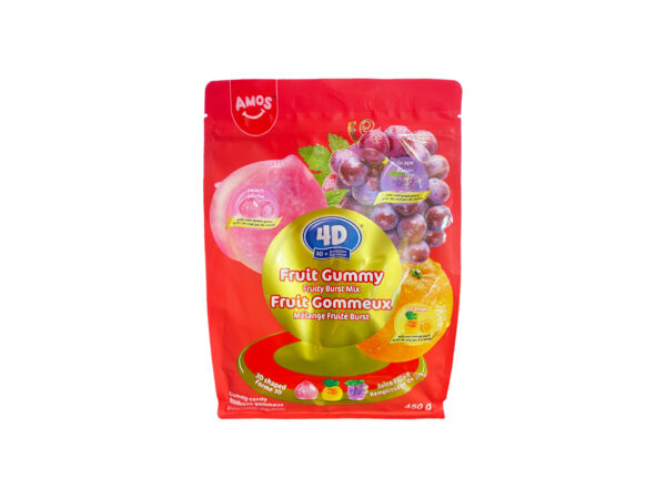 Amos 4D Fruit Gummy Fruty Burst Mix 1x450g