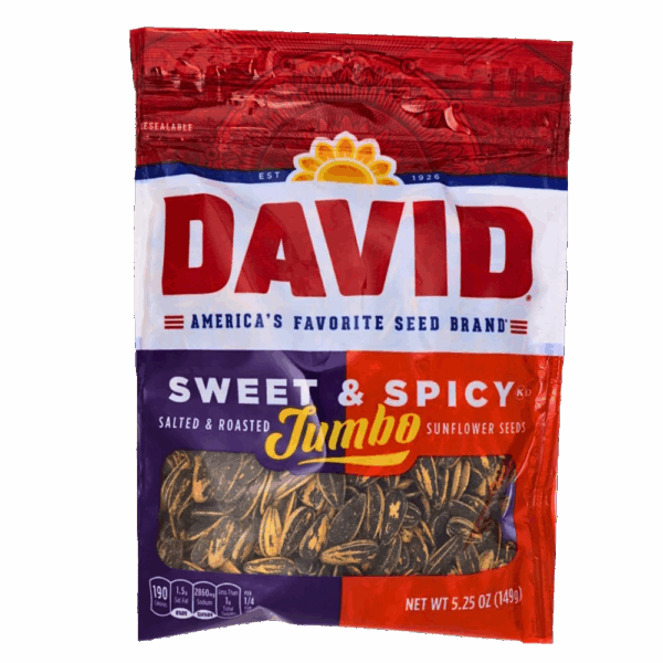 David Jumbo Sweet & Spicy Sunflower Seed 149g (12bag/box)