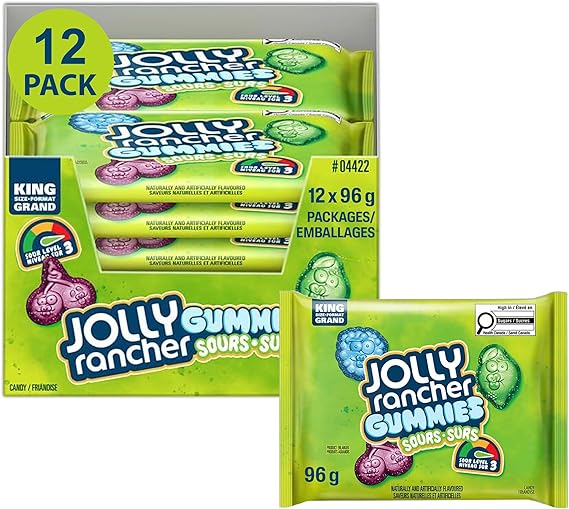 Jolly Rancher Gummies Sours 96g (12un/case)