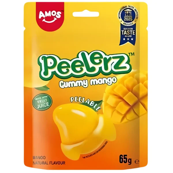 Amos Peelerz Gummy Mango 62g (8bag/case)