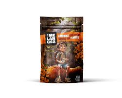 Les Mélangés Smoked BBQ Peanuts 175g (12bag/case)