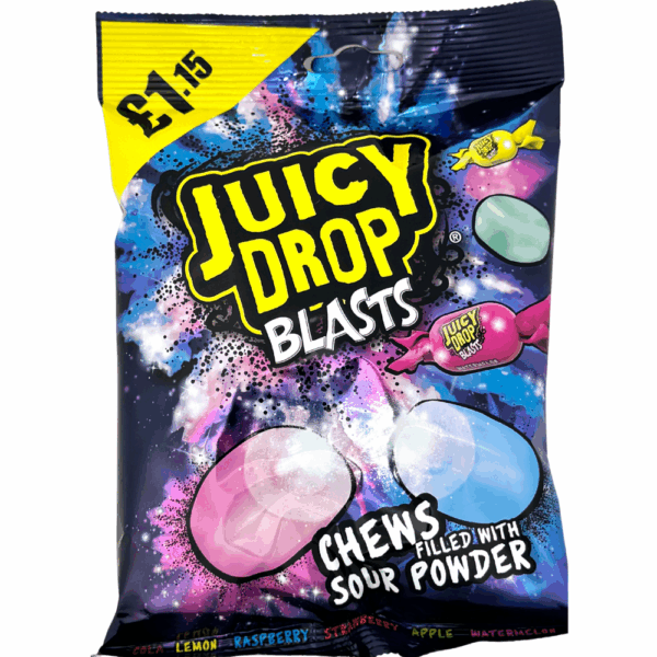 Bazooka Juicy Drop Blast 120 g (12 unités/caisse)