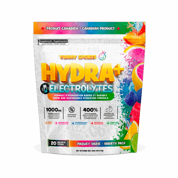 Yummy Sports Hydra + Mixed Flavors 150g (20 packet/bag)