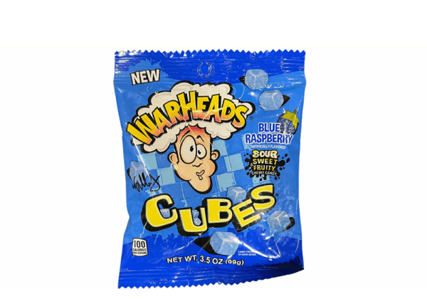 WARHEADS Value peg Blue Rasberry Cubes 85g (12box/box)