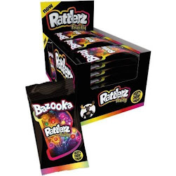 Bazooka Rattlerz Fruité 40 g (24 unités/boîte)