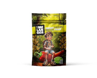 Les Mélangés Chili & Lime Peanuts175g (12bag/case)