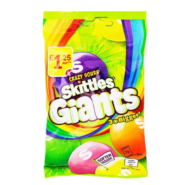 Skittles Giant Sour 116g (14un/box)